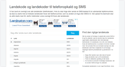 Desktop Screenshot of landekode.dk